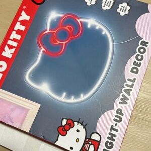 Hello Kitty Red and White Neon Wall Art